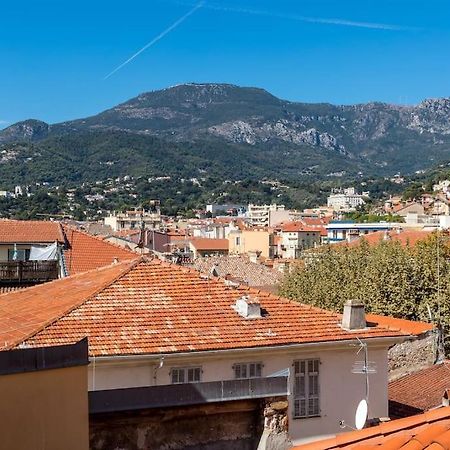 Between The Roofs Of Menton Old Town And The Sea Екстериор снимка
